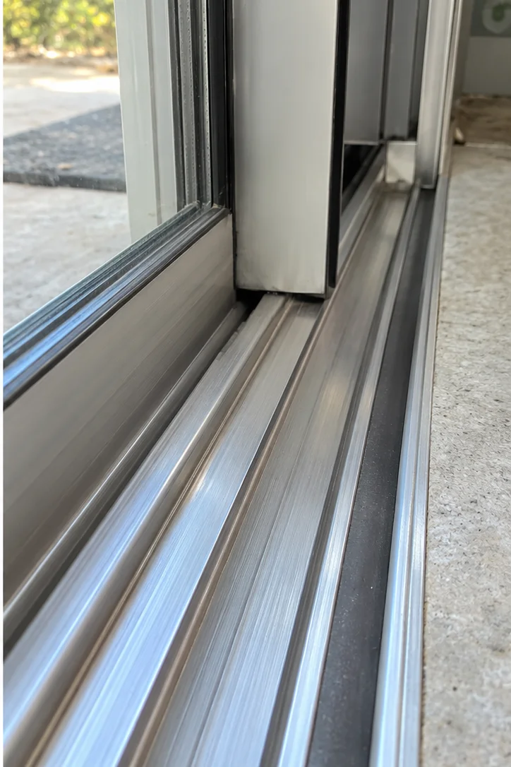 Sliding door after a full maintenance tune-up