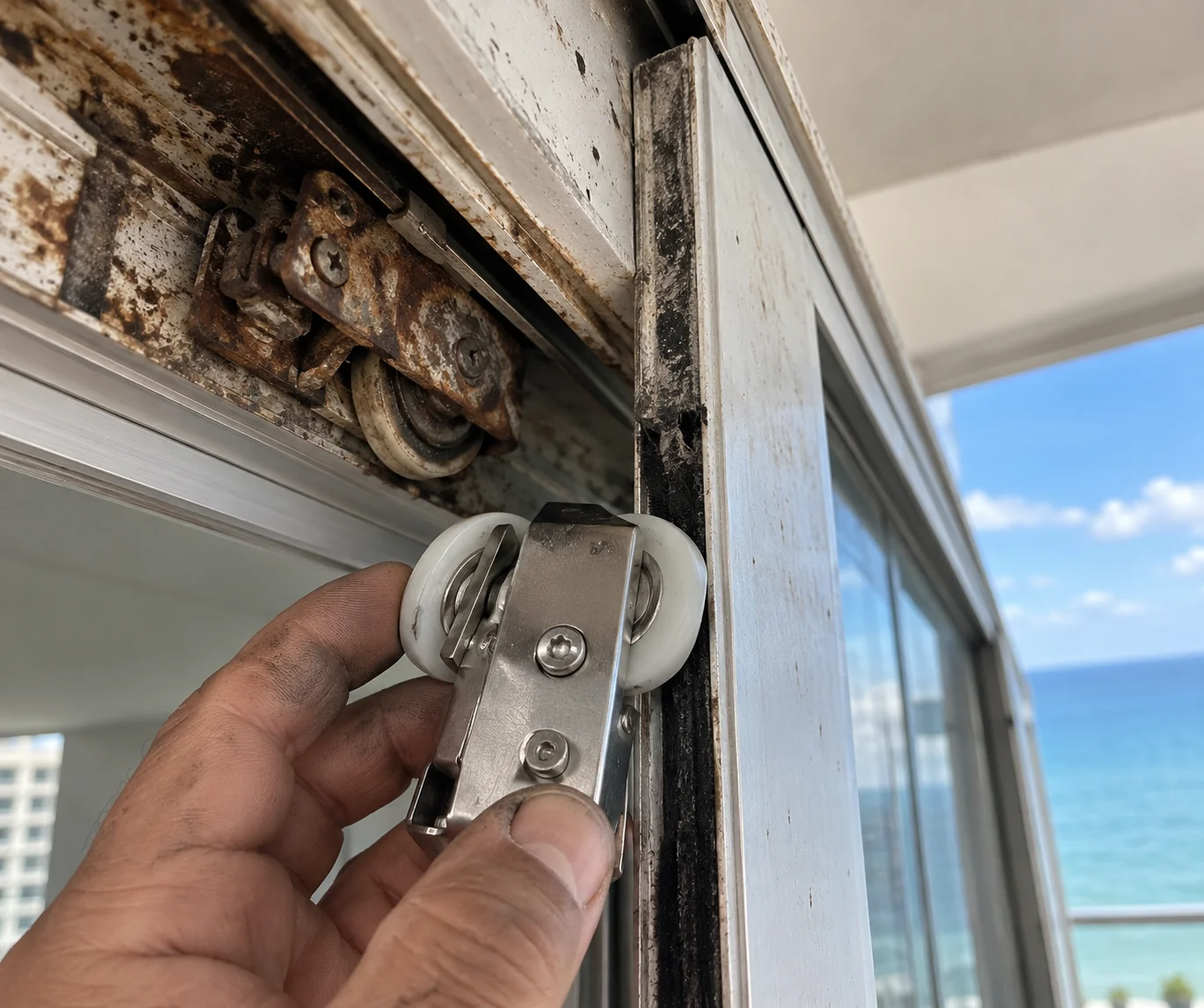 Sliding glass door that will not close all the way